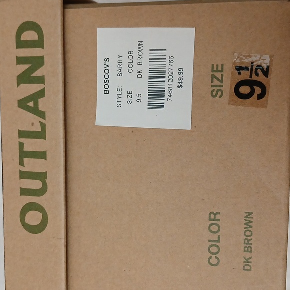 Outland Barry Boat Shoes, Dark Brown, 9.5, NWT - Picture 9 of 9